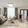 Modern Nordic Partition TV Stand With Open Storage Shelf For Bright Cozy Living Room Interior