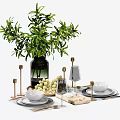 Modern Tableware Ornaments 3d model