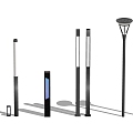 Modern street lamps 3d model