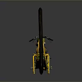 Vintage Motorcycle Featuring Large Red Black Wheel And Green Gold Body Design