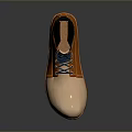 Durable Work Boots Orange And Beige With Blue Laces Yellow Material Label For Daily Use