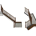 Modern Staircase Designs for Home Interiors with Wooden Handrails and White Steps