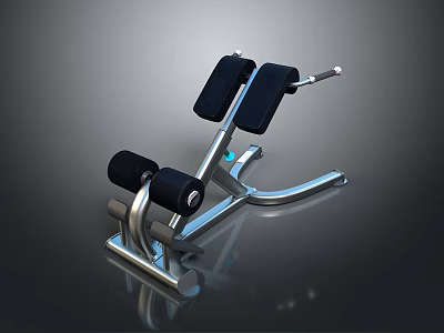 Ergonomic Adjustable Ab Bench With Comfortable Padding For Home Fitness Workouts 3d model