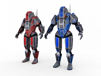 Modern robot mecha 3d model