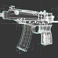 Black Tactical Assault Rifle With Detachable Magazine And Ergonomic Grip