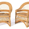 Handwoven Rattan Leisure Chairs With Comfortable Woven Design For Outdoor Indoor Use