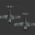 Two Vintage Biplanes With Red White Markings On Dark Reflective Surface For Space Exploration