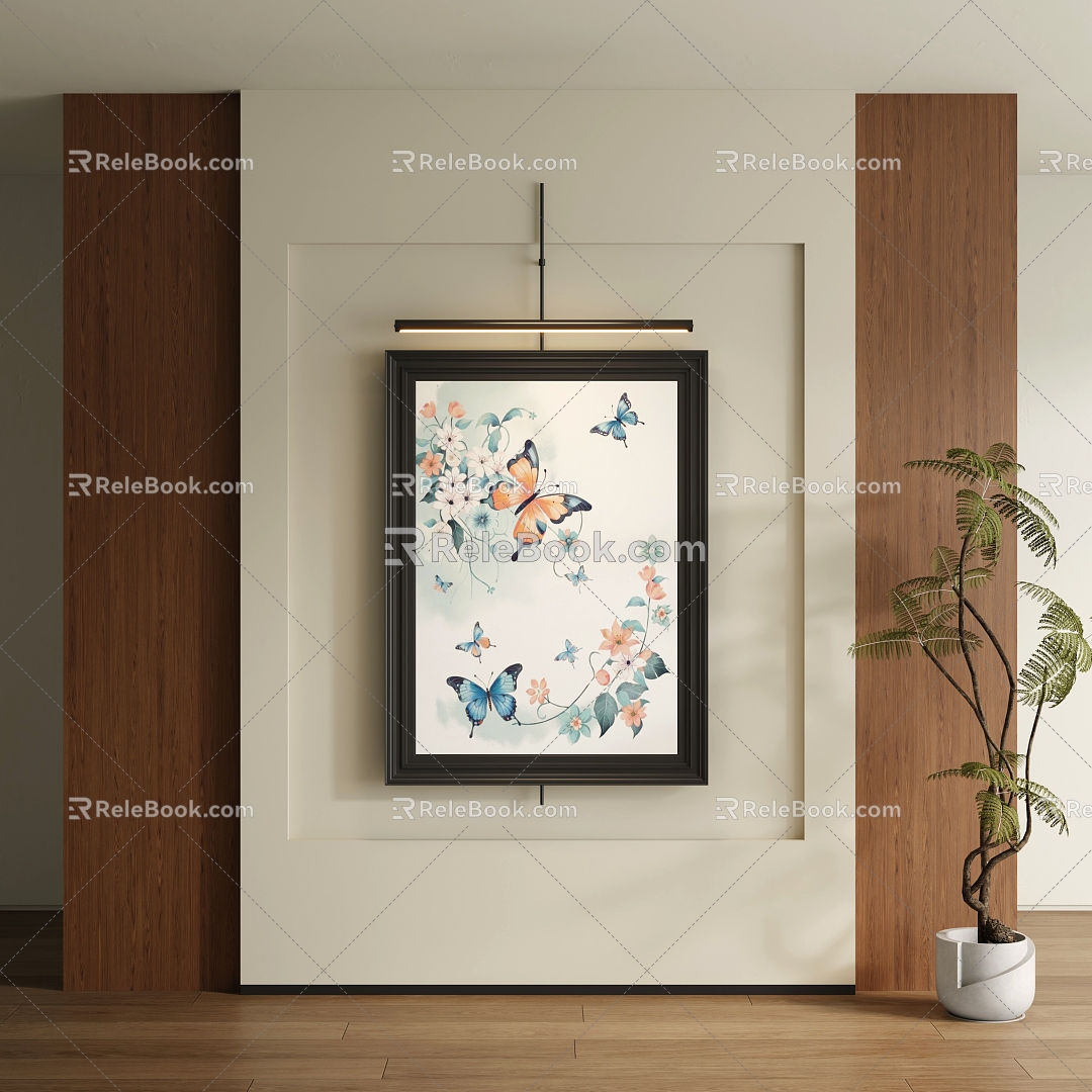 New Chinese Decorative Painting 3d model