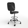 Computer Chair Front Desk Comfortable Backrest Cashier Multifunctional Office Chair Sedentary Foot Rest Pedal High Stool 3d model