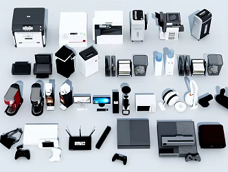 Modern electrical digital products 3d model