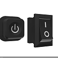 Modern Black Switch Panels With White Symbols And Sleek Design For Home Use
