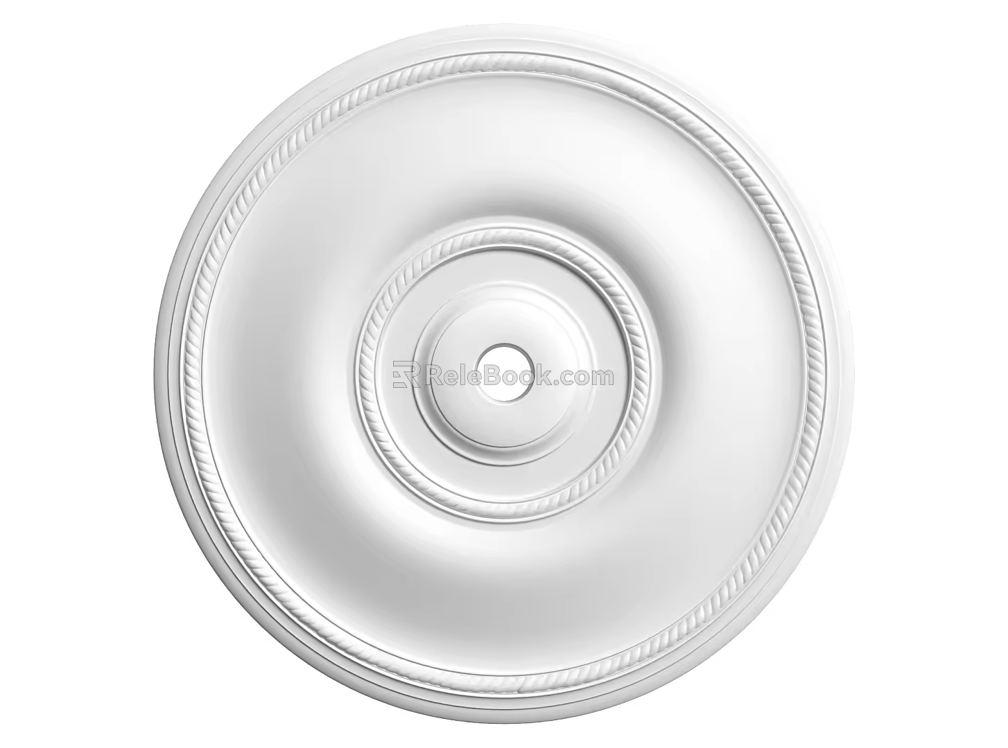 European-style lamp panel gypsum component carved 3d model