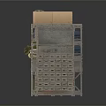 Metal Storage Shelves With Folded Clothes Boxes And Drawers For Organizing