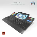Portable Electronic Terminal With Keyboard Colorful Buttons And Touch Screen Display Interface 3d model
