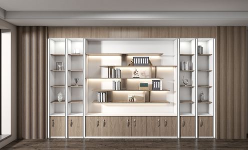 Modern Bookcase Display Cabinet 3d model