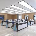 modern command center science and technology command center 3d model