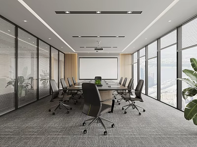 Modern Conference Room 3d model