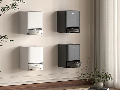 White And Black Wall Mounted Daily Electrical Appliances For Modern Home Interior 3d model