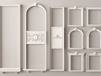 European-style window cover Simple European-style window cover European-style window European-style door cover 3d model