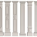 Jane's Roman Column Decorative Column 3d model
