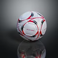 VIVO PRO Soccer Ball With White Red Black Stripes Reflective Surface Sports Training Equipment