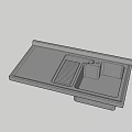 Modern Kitchen Sink With Double Bowl And Integrated Drainer Rack Design