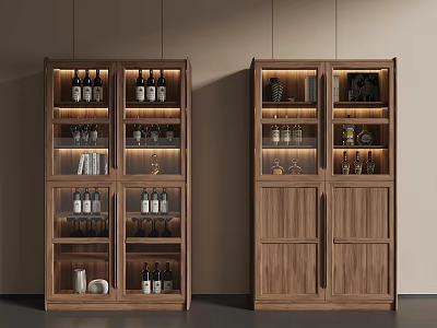 Antique Wine Cabinet 3d model