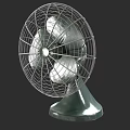 Industrial Electric Fan With Metal Mesh Guard And Silver Blades Sturdy Base