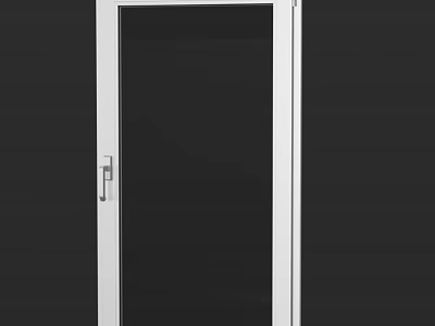 Modern Aluminum Frame Casement Window With Tempered Glass And Secure Lock Design 3d model