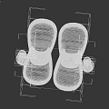 Blue Sports Equipment Set With Training Slippers And Cones For Fitness