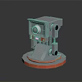 modern camera sci-fi camera sci-fi surveillance system 3d model