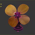 High Performance Computer Cooling Fan With Yellow Blades Black Base And Red Center