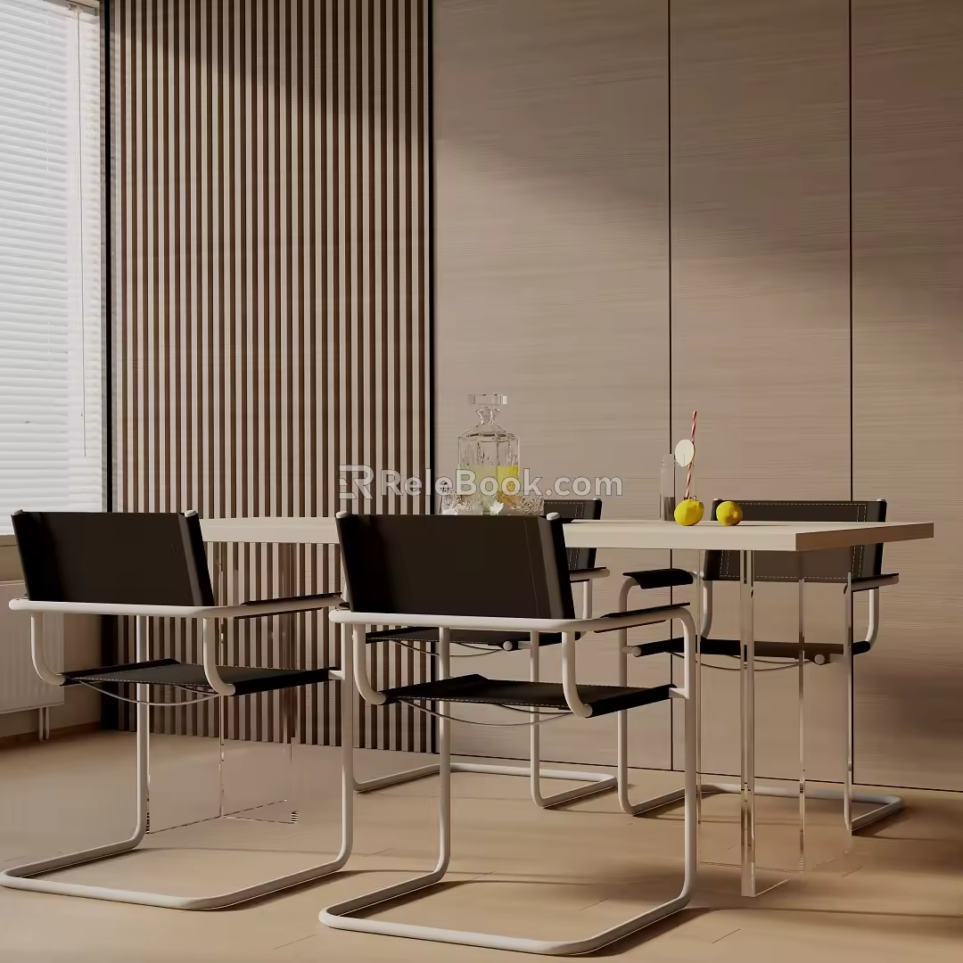 Modern table combination 3d model