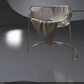 Modern Swing Door With Metal Frame And Fabric Cover For Interior Use