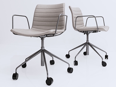 Office single chair rotating leisure chair lifting office chair boss chair 3d model