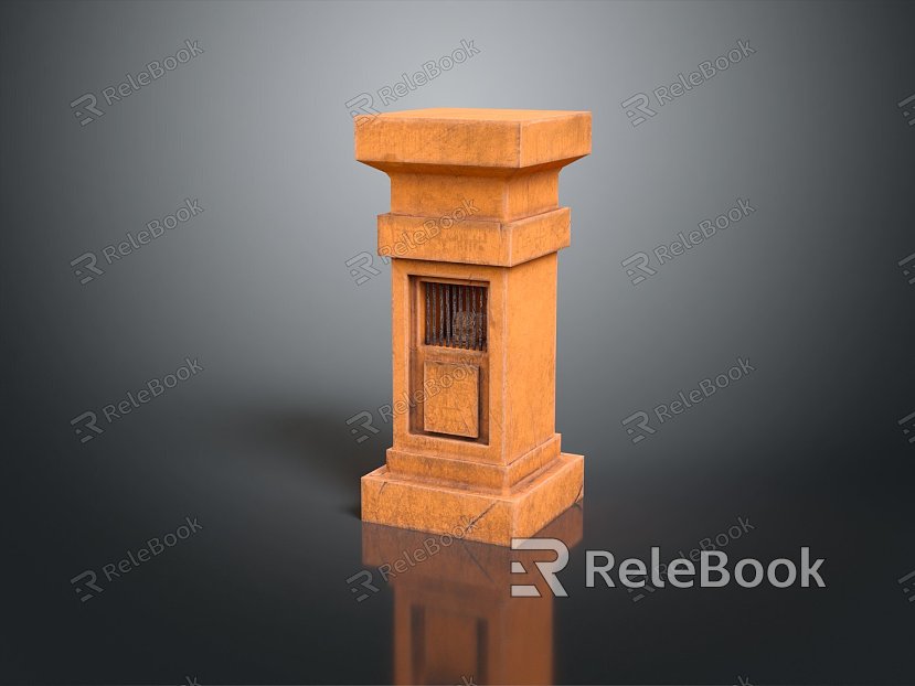 Modern Columns Stone Columns Stone Columns Old Stone Columns model