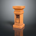 Modern Columns Stone Columns Stone Columns Old Stone Columns 3d model