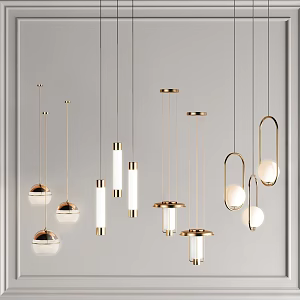 Light Luxury Chandelier 3d model