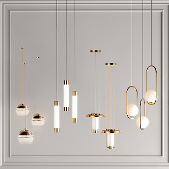 Light Luxury Chandelier 3d model