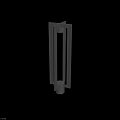 Modern Floor Lamp With Sleek Metal Frame And Illuminated Glass Shade For Living Room