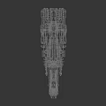 Futuristic Red And Black Starship With Detailed Sci Fi Design For Space Exploration