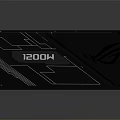 ROG 1200W Computer Power Supply With Ventilated Grille Cooling Fan And Sleek Design