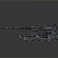 Modern Military Vehicle Armored Tank 3D Rendered With Camouflage Pattern Main Gun And Tracks