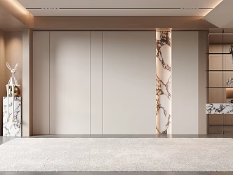 Sofa background wall living room background wall modeling wall decoration cabinet 3d model