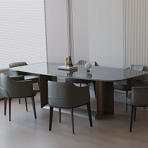 Modern table combination 3d model
