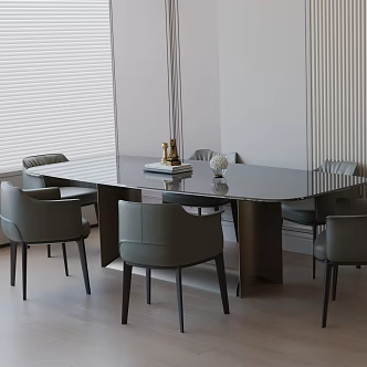 Modern table combination 3d model