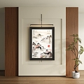 New Chinese style antique decorative painting 3d model