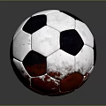 Classic Black And White Soccer Ball As Daily Life Sports Gear With Red Accent