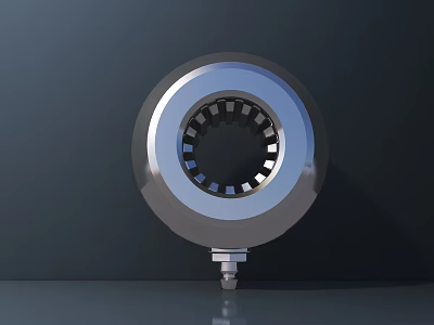Smart Machine Metal Circular Component Featuring Gear Structure And Bolt Fastening 3d model