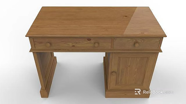 Wooden Storage Cabinet With Drawers And Solid Wood Design For Home Organization 3d model 